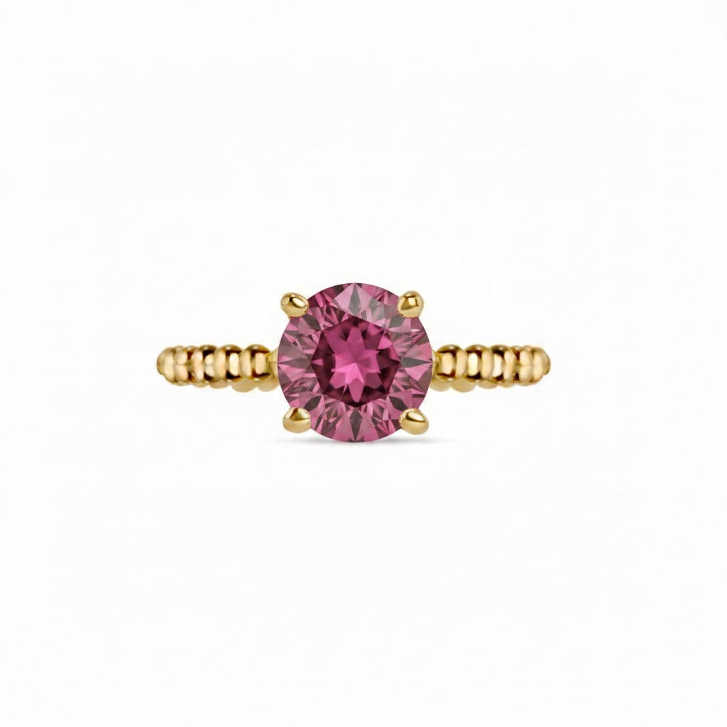 Birthstone Round Spinel Ring