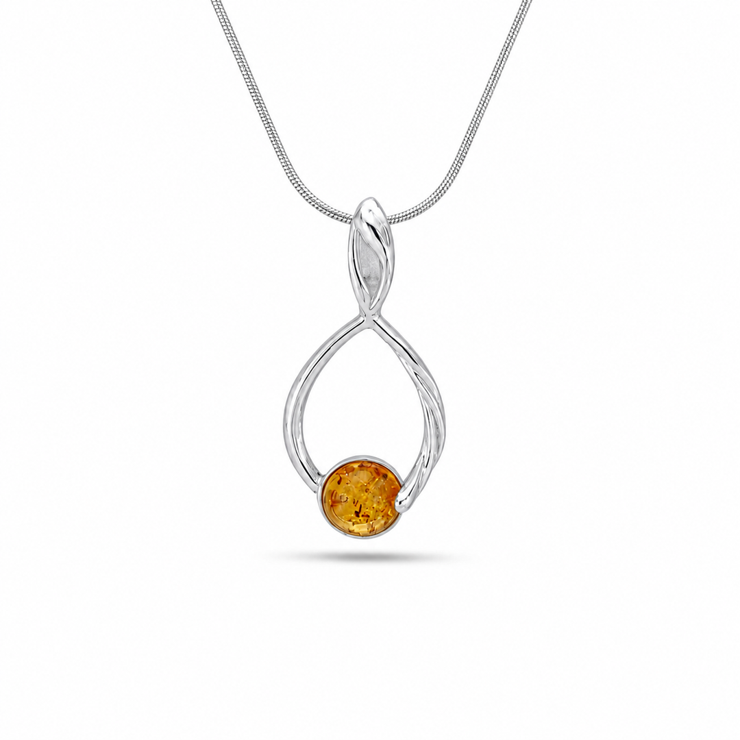 Dewdrop Amber Pendant