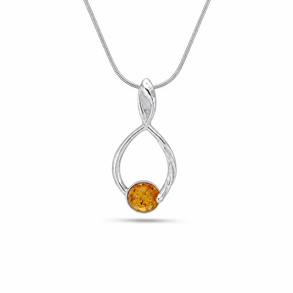 Dewdrop Amber Pendant