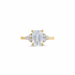 Load image into Gallery viewer, Birthstone Square Moonstone Ring
