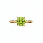 Load image into Gallery viewer, Birthstone Round Peridot Ring
