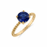 Load image into Gallery viewer, Birthstone Round Blue Sapphire Ring
