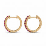 Load image into Gallery viewer, Verona Banded Red Earrings
