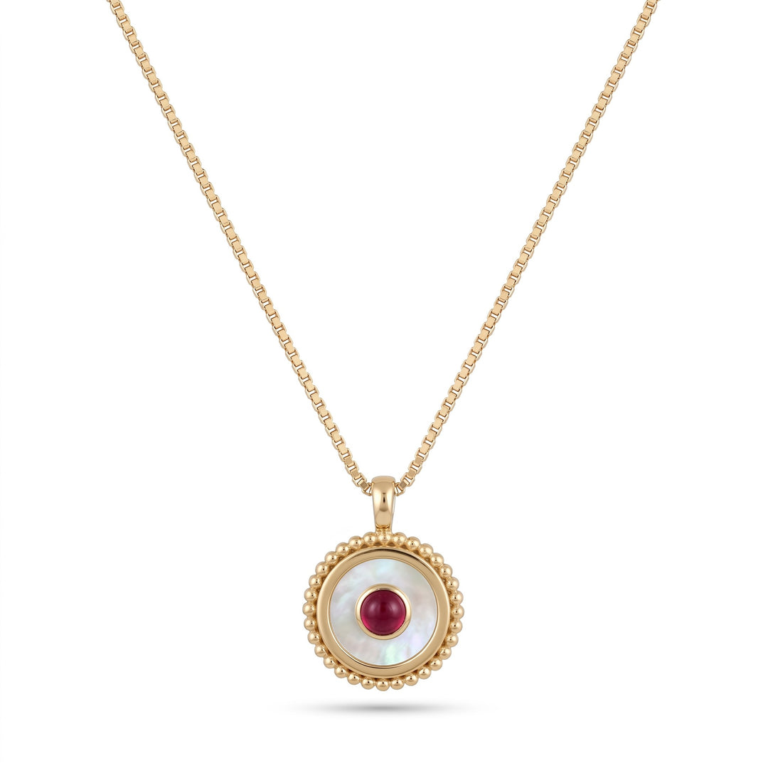 Noélli Signature Mother of Pearl with Ruby Necklace