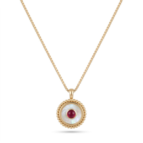 Noélli Signature Mother of Pearl with Ruby Necklace