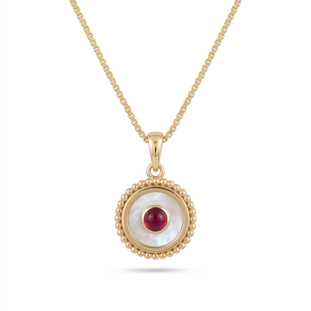 Noélli Signature Mother of Pearl with Ruby Necklace