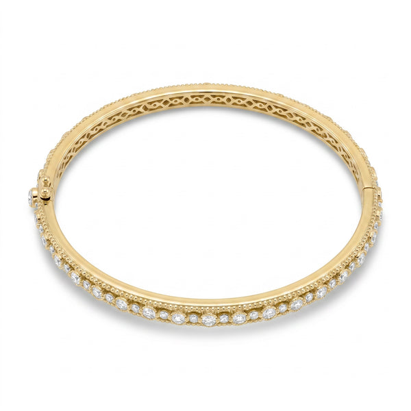 Verona Banded Diamond Bangle Bracelet