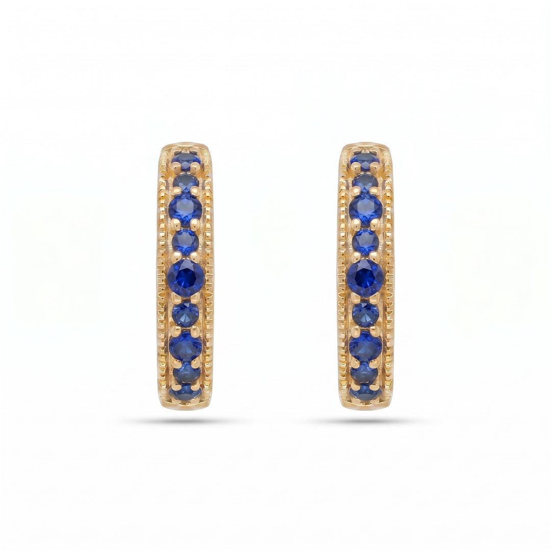 Verona Banded Blue Earrings