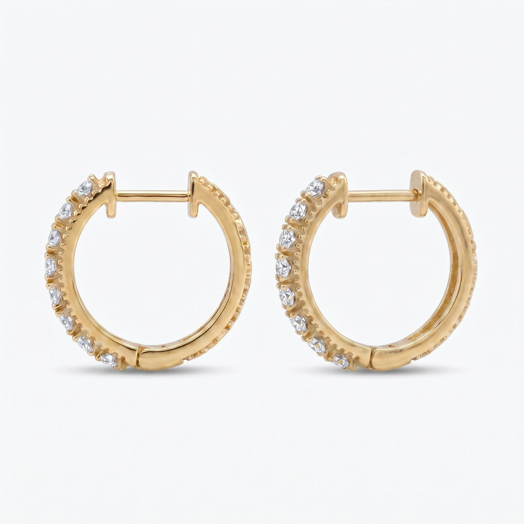 Verona Banded White Earrings