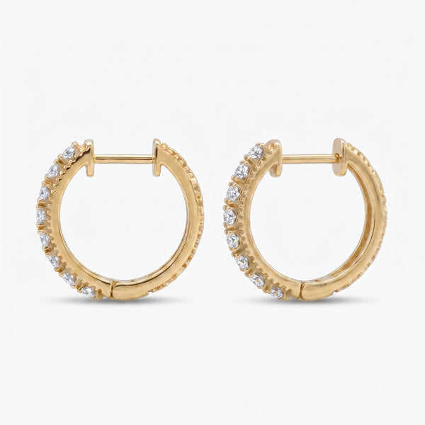 Verona Banded White Earrings