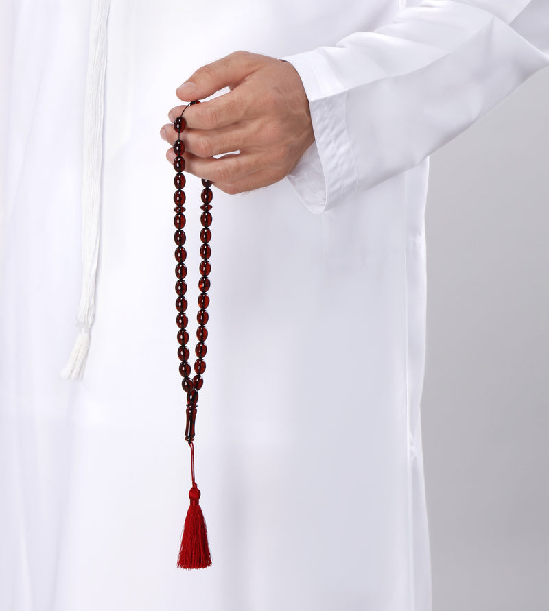 Luxury amber prayer beads - UAE National Day Collection