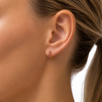 Load image into Gallery viewer, Verona Banded Red Earrings
