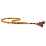Load image into Gallery viewer, Baltic Honey Amber 33 Beads Rosary Olive Cut
