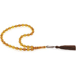Load image into Gallery viewer, Baltic Honey Amber 33 Beads Rosary Olive Cut
