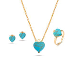 Load image into Gallery viewer, Turquoise Love Pendant
