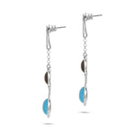 Load image into Gallery viewer, Firefly Blue Earrings