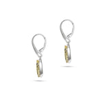 Load image into Gallery viewer, Pure Green Amber Earrings
