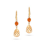 Load image into Gallery viewer, Royal Bell Amber Earrings