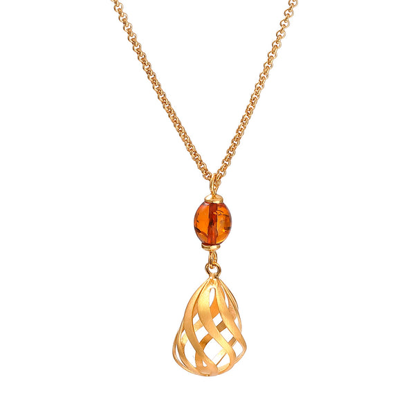 Royal Bell Amber Necklace