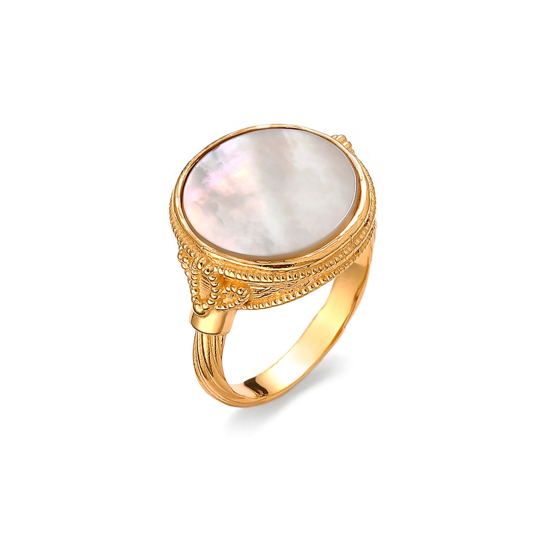 Pearl Amulet Ring