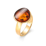 Load image into Gallery viewer, Amber Medallion Ring
