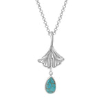 Load image into Gallery viewer, Ginko Turquoise Pendant