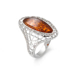 Load image into Gallery viewer, Web of Amber Ring