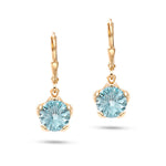Load image into Gallery viewer, Blue Frost Round Cut Earring