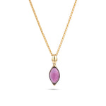 Load image into Gallery viewer, Purple River Drop Cut Pendant
