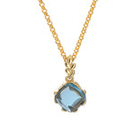 Load image into Gallery viewer, Frost Topaz Blue Pendant
