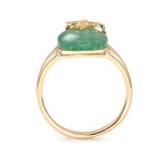 Load image into Gallery viewer, Queen Bee Quartz Green Ring