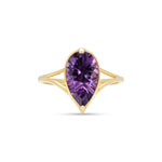Load image into Gallery viewer, Purple Ice Drop Cut Ring
