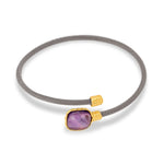 Load image into Gallery viewer, Wrapped Cuff Amethyst Bracelet
