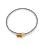 Load image into Gallery viewer, Wrapped Cuff Amber Bracelet
