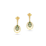 Load image into Gallery viewer, Frost Bell Green Earrings
