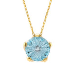 Load image into Gallery viewer, Blue Frost Round Cut Pendant
