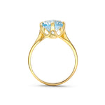 Load image into Gallery viewer, Blue Frost Round Cut Ring
