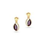 Load image into Gallery viewer, Purple Dew Earrings