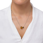 Load image into Gallery viewer, Silver Arch Honey Necklace
