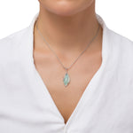 Load image into Gallery viewer, Silver Storm Aqua Pendant