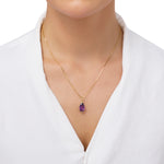 Load image into Gallery viewer, Purple Ice Drop Cut Pendant