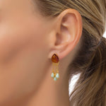 Load image into Gallery viewer, Volcano Amazonite Earrings