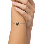 Load image into Gallery viewer, Round Amulet Green Bracelet
