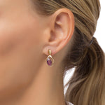 Load image into Gallery viewer, Purple Dew Earrings