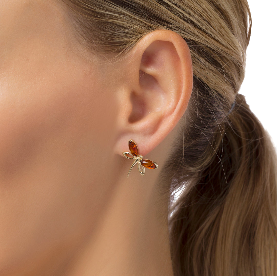 Dragonfly Honey Earrings