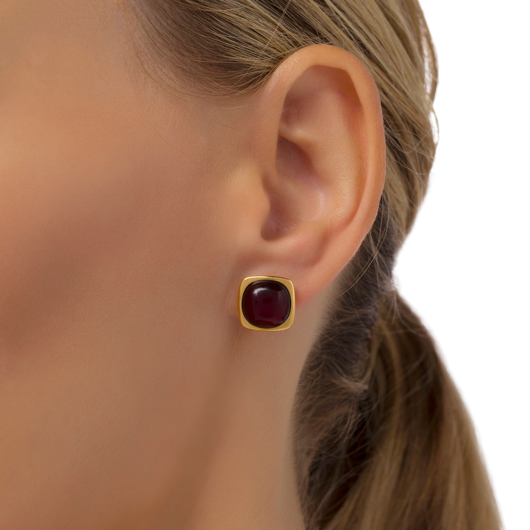 Cushioned Amulet Earrings