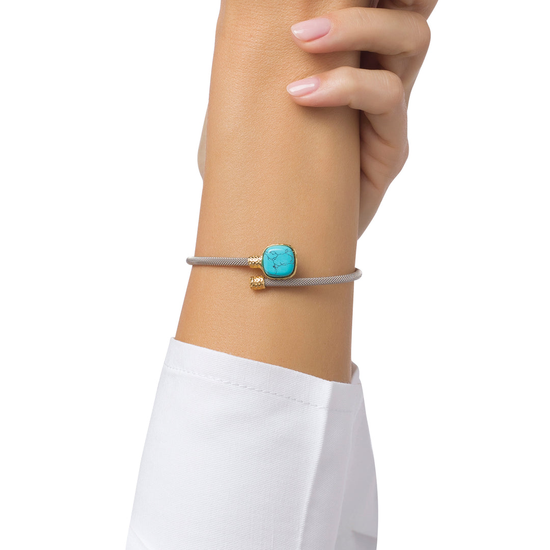 Wrapped Cuff Turquoise  Bracelet