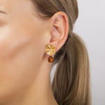 Load image into Gallery viewer, Morning Glory Honey Earrings