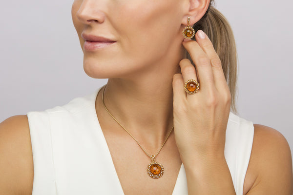Lady of Amber Earrings