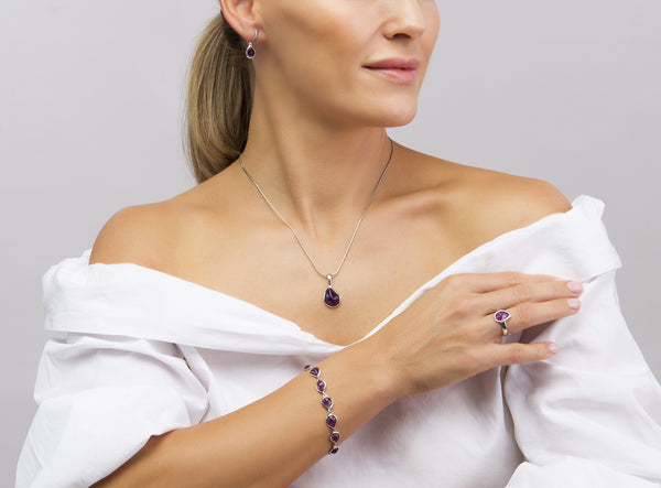 Morning Dew Purple Bracelet